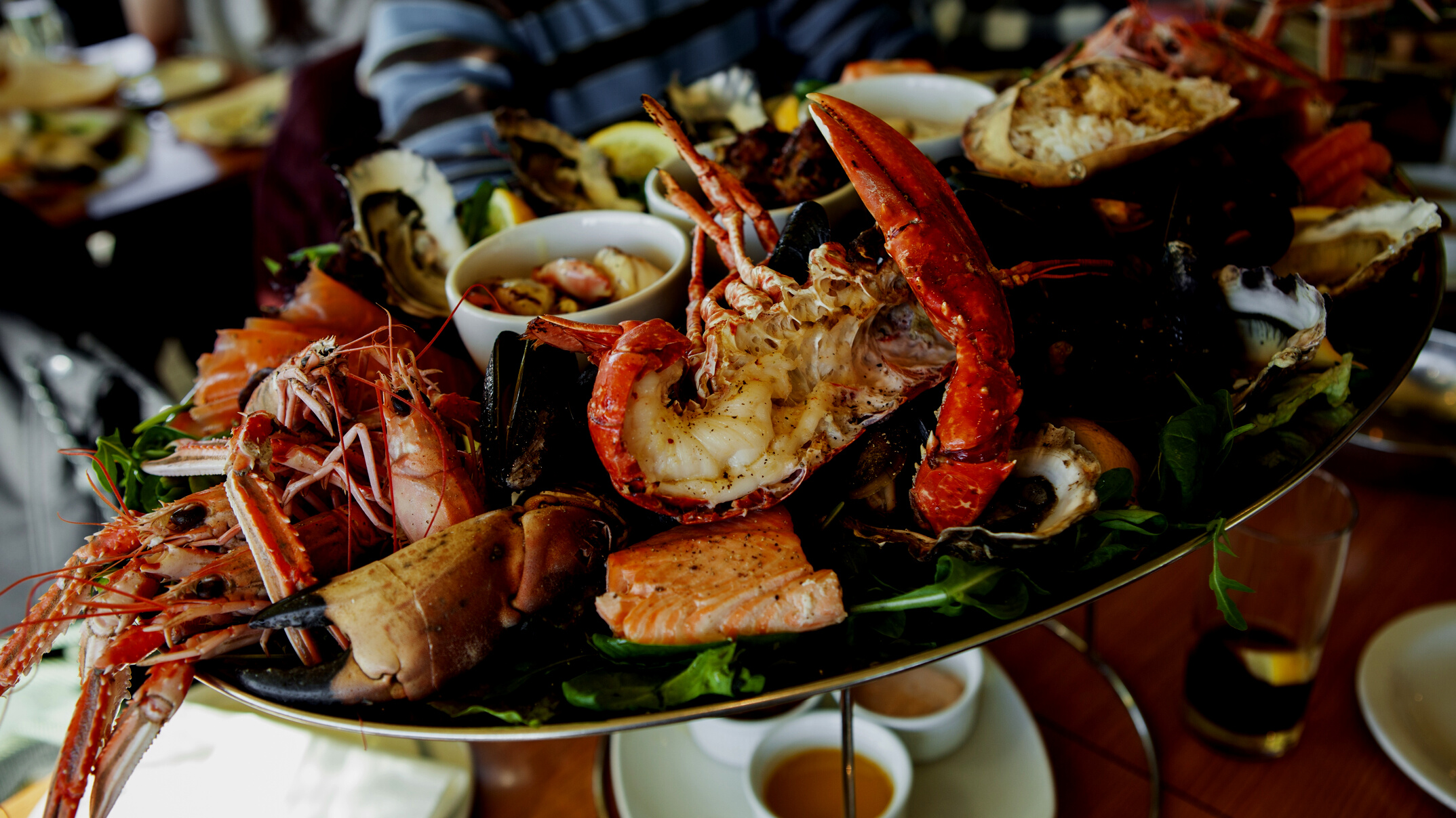 Seafood in a Tray